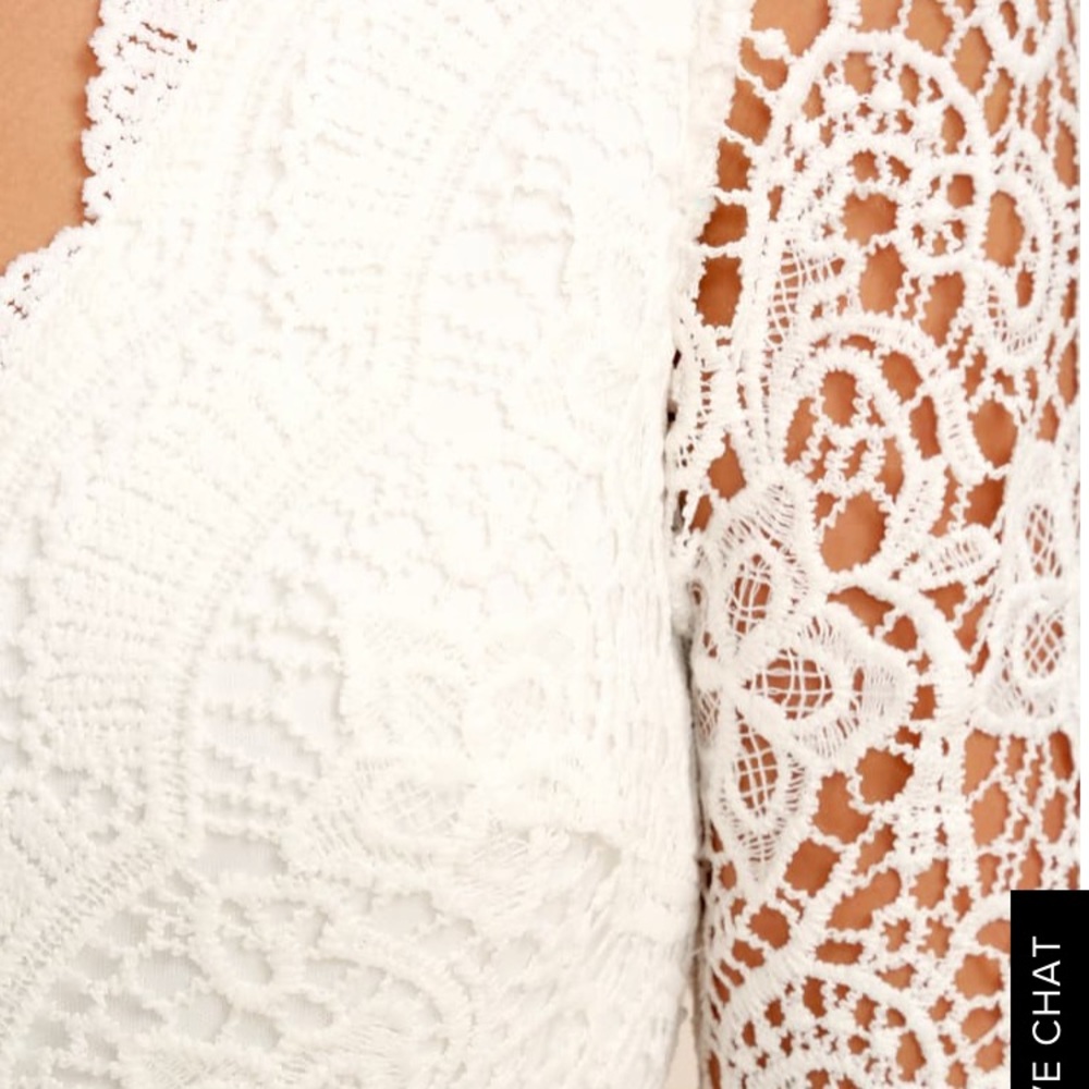 Ivory bridal shower / wedding dress.
